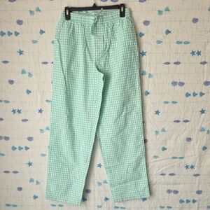 Mint Green Checkered Men's Lounge Pants